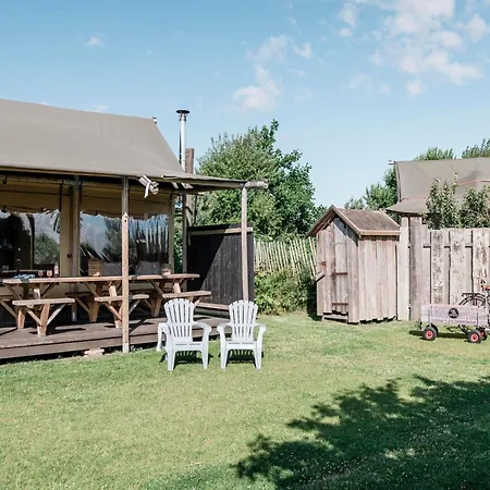 Glamping Woodlodge Luxe In Duynpark, Callanstoog *